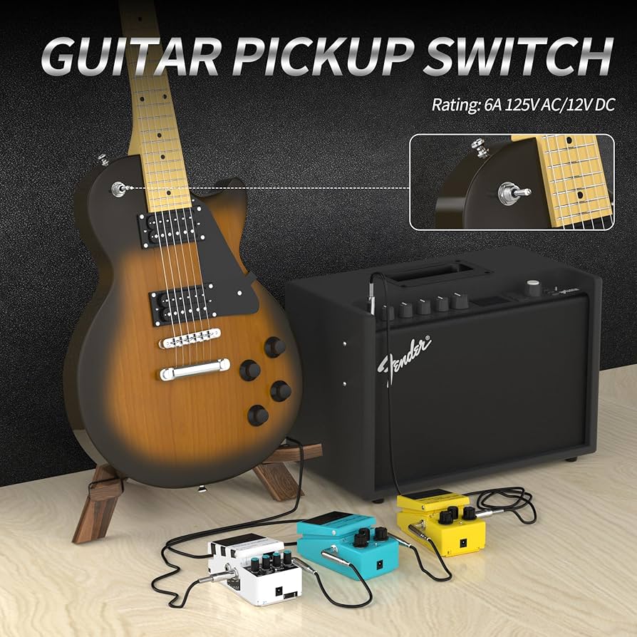 Amazon.com: DaierTek 3 Way Toggle Switch Guitar ON/ON/ON 6